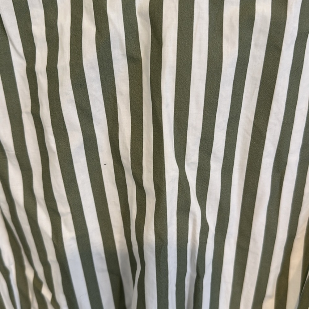 NWT Zara Green and White 100% Cotton top Med - Picture 4 of 8